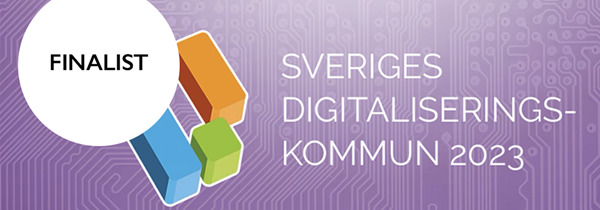 Text Nacka finalist i Sveriges Digitaliseringskommun 2023