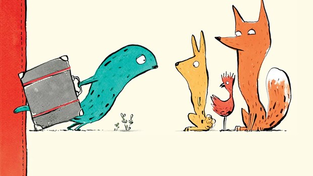 Illustration med några olika djur.